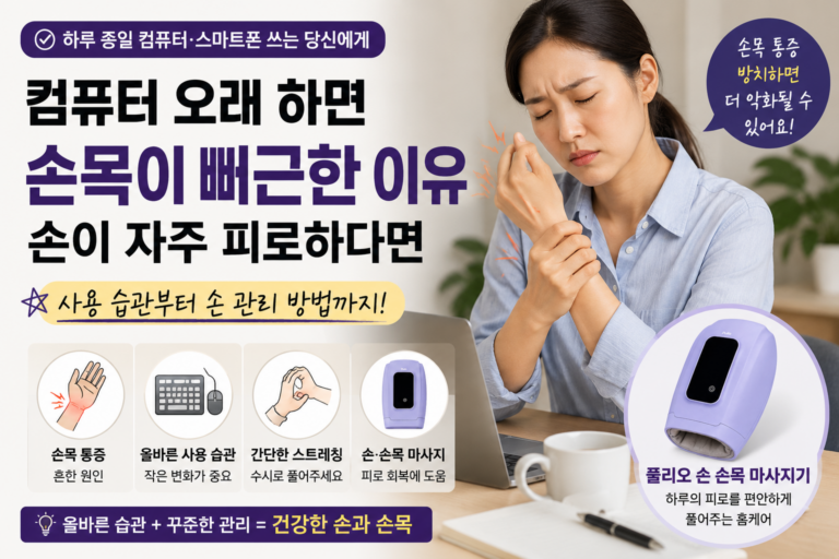 풀리오 v1 손 손목 마사지기 Pulio HD002