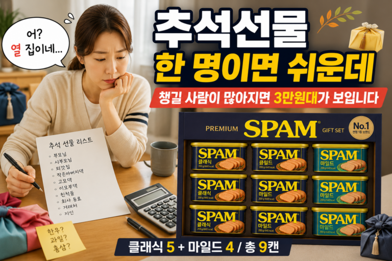 스팸 8C호 선물세트 + 쇼핑백