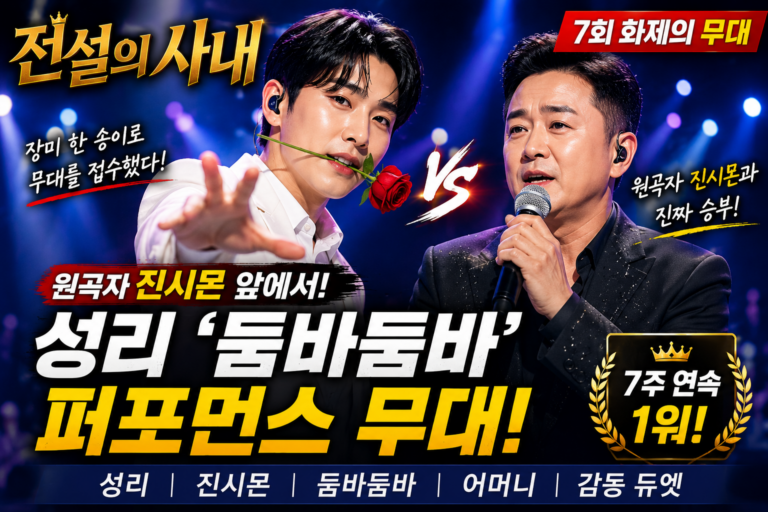 전설의 사내 7회 성리 둠바둠바｜원곡자 진시몬 앞에서 보여준 7회 화제의 무대 다시보기