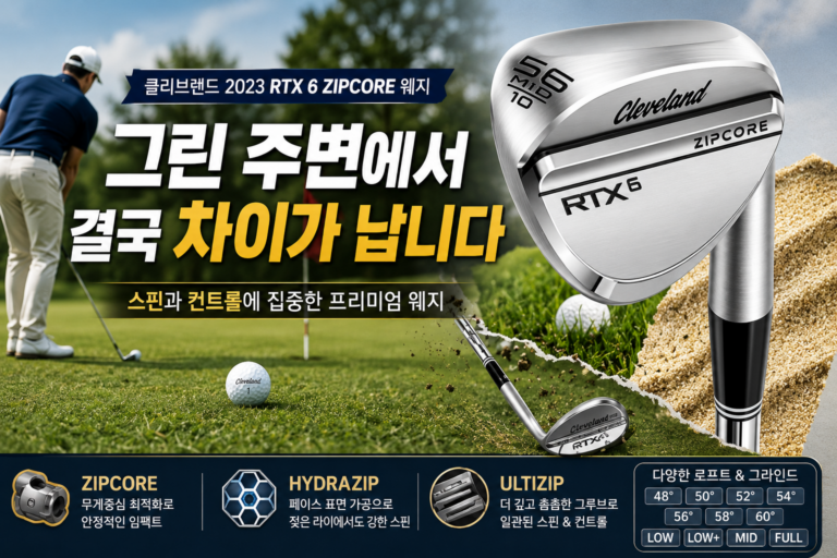 클리브랜드 웨지 세트 종류｜CLEVELAND 2023 RTX 6 ZIPCORE 집코어 사용 후기